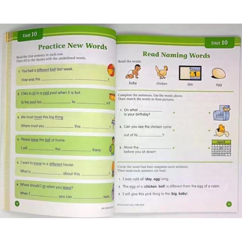 Evan-Moor Smart Start Sight Words&High Frequency Words Activities Grade Pre K-K, Grade 1-2 - รูปที่ 3