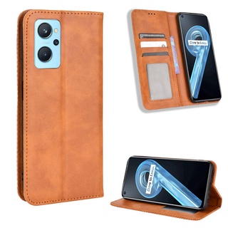 กรณี Realme 9i ฝาครอบกรณี Flip Leather Phone Casing Realme 9i Realme9i Back Cover