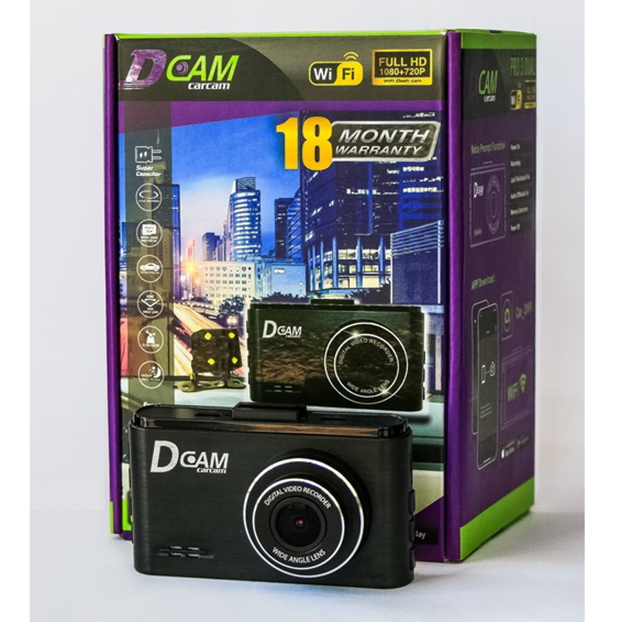 กล้องติดรถยนต์ DCAM PRO 3 แถมฟรี Micro SD 32.0 GB สินค้ารับประกันศูนย์ ...