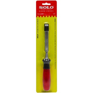 สิ่ว ด้ามพลาสติก SOLO No.6000-1/2 นิ้ว 1/2" PLASTIC GRIP SOLO CHISEL