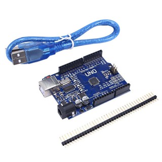 ชิป UNO R3 CH340G + MEGA328P 16Mhz สําหรับบอร์ดพัฒนา Arduino UNO R3 พร้อมสายเคเบิล USB