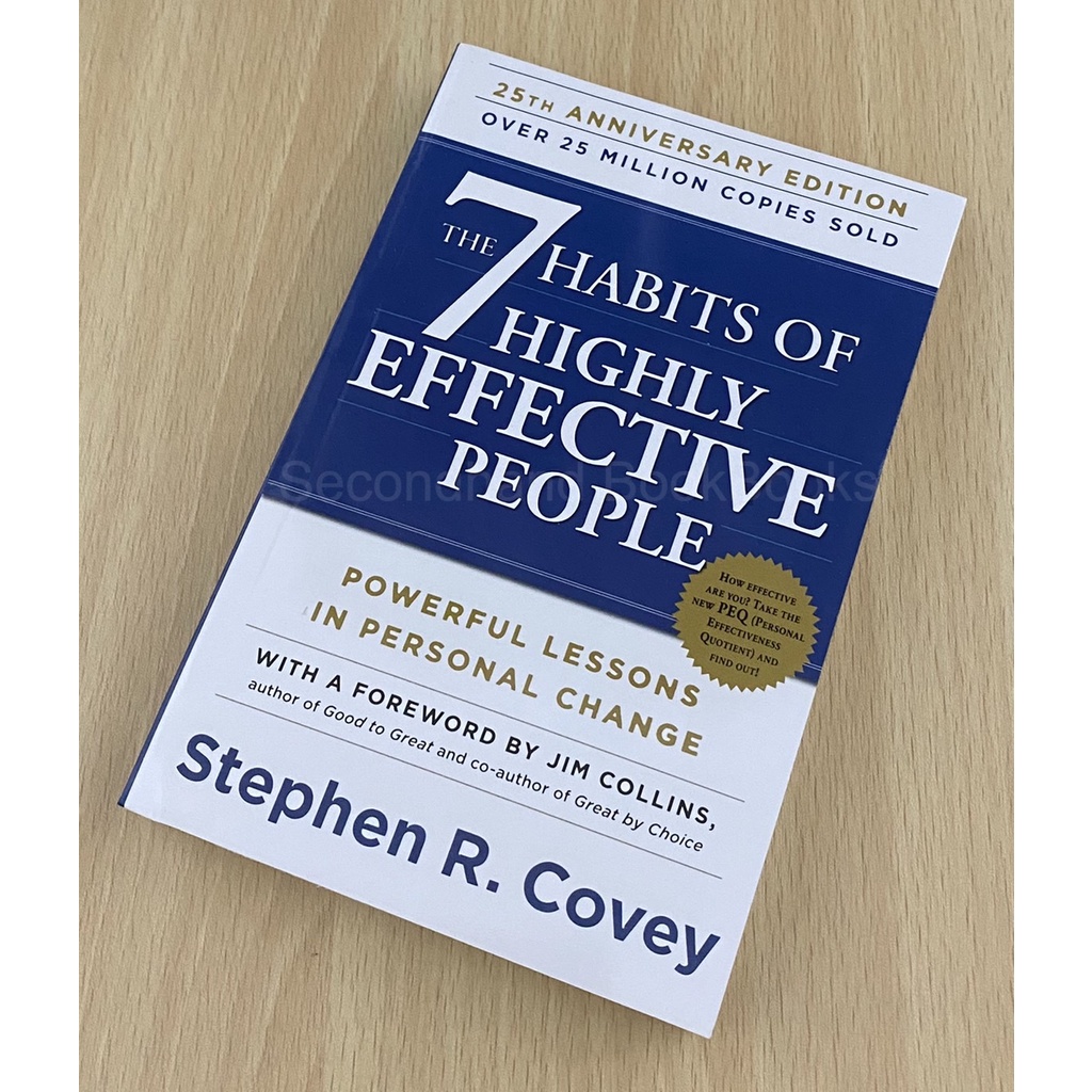 หนังสือภาษาอังกฤษ THE 7 HABITS OF HIGHLY EFFECTIVE PEOPLE สินค้าพร้อมส่ง