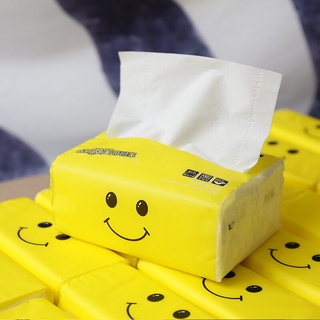 3ชั้น300แผ่นเยื่อไม้ห้องน้ำในครัวเรือนผ้าขนหนูกระดาษ100สูบน้ำ Smiley Face กระดาษดึง