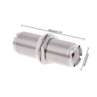 Cre UHF SO239 อะแดปเตอร์เชื่อมต่อแจ็คตัวเมีย เป็นตัวเมีย F/F