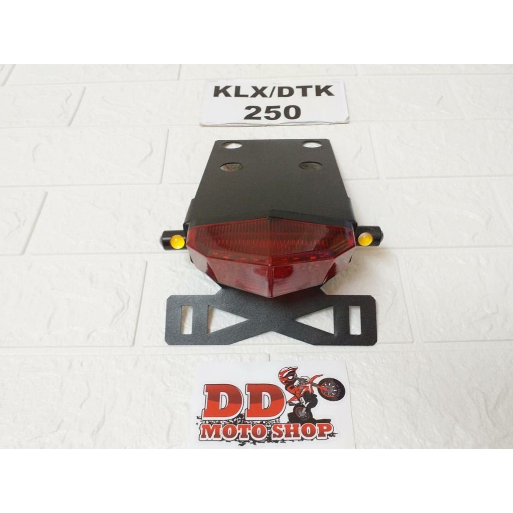ท้ายสั้น KLX250/DTK250 โครงเหล็กหนา #1.2 mm #แบบใส่ไฟเลี้ยวตาแมว  ไฟท้ายKLX250 ไฟท้ายD-Tracker250