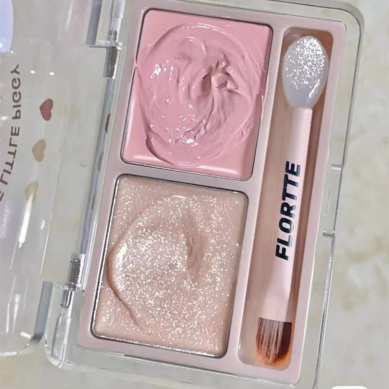 Flortte ไฮไลท์ สีคู่ เนื้อแมตต์ ไฮไลท์ + ไฮไลท์ แวววาว