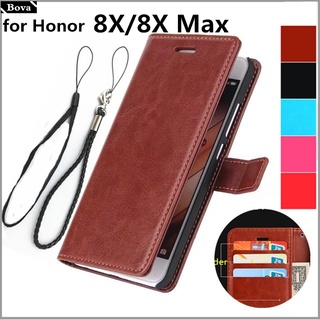 For fundas Huawei Honor 8X card holder cover case for Huawei Honor 8X Max leather phone case Honor 8X wallet flip cover