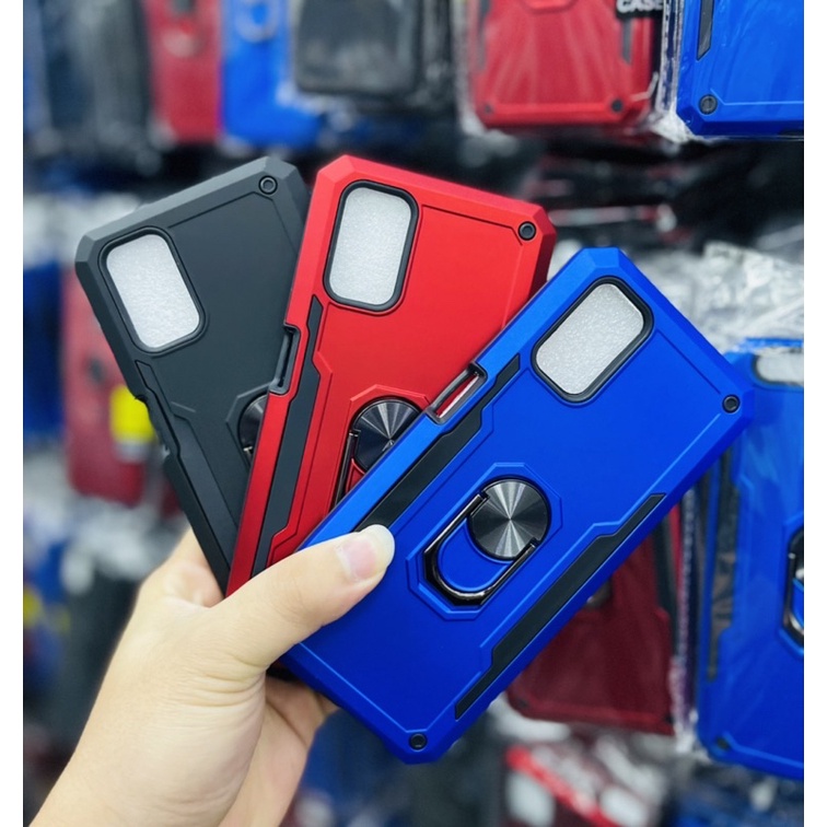 Realme Narzo 20 Pro 30a C11 C12 C15 C25s C3 5i 5s 6i 2 3 5 6 7 8 Pro Army Hard ShockProof แหวนขาตั้ง