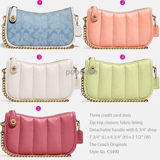 Coach กระเป๋าสะพายข้าง กระเป๋าผู้หญิง กระเป๋าถือ women bag C5016 C3490