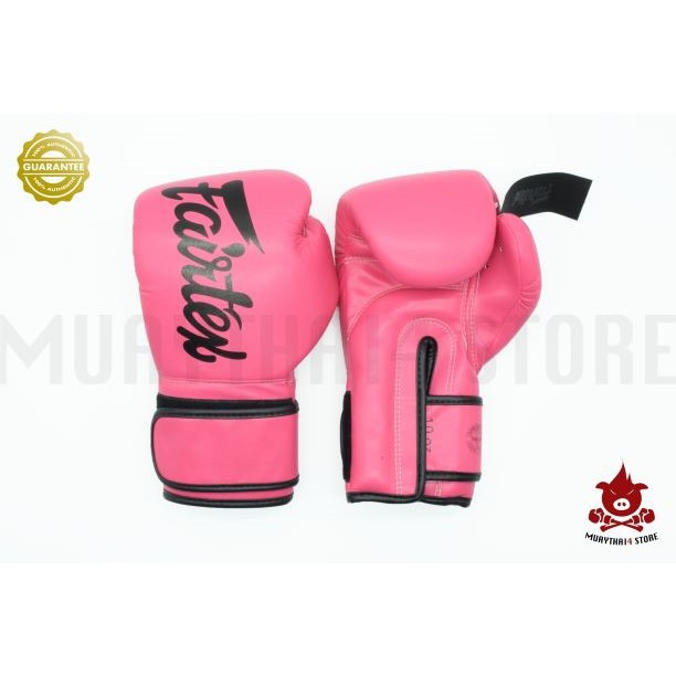 นวมชกมวย นวมหนังเทียม Fairtex Micro-Fiber Boxing Gloves - BGV 14 Pink-Black นวมต่อยมวย สีชมพู - ดำ