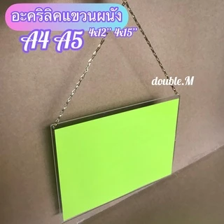 ♥️พร้อมส่ง [ร้านไทย] ป้ายอะคริลิคแขวนผนัง ขนาดA4,A5,4x12,4x15"