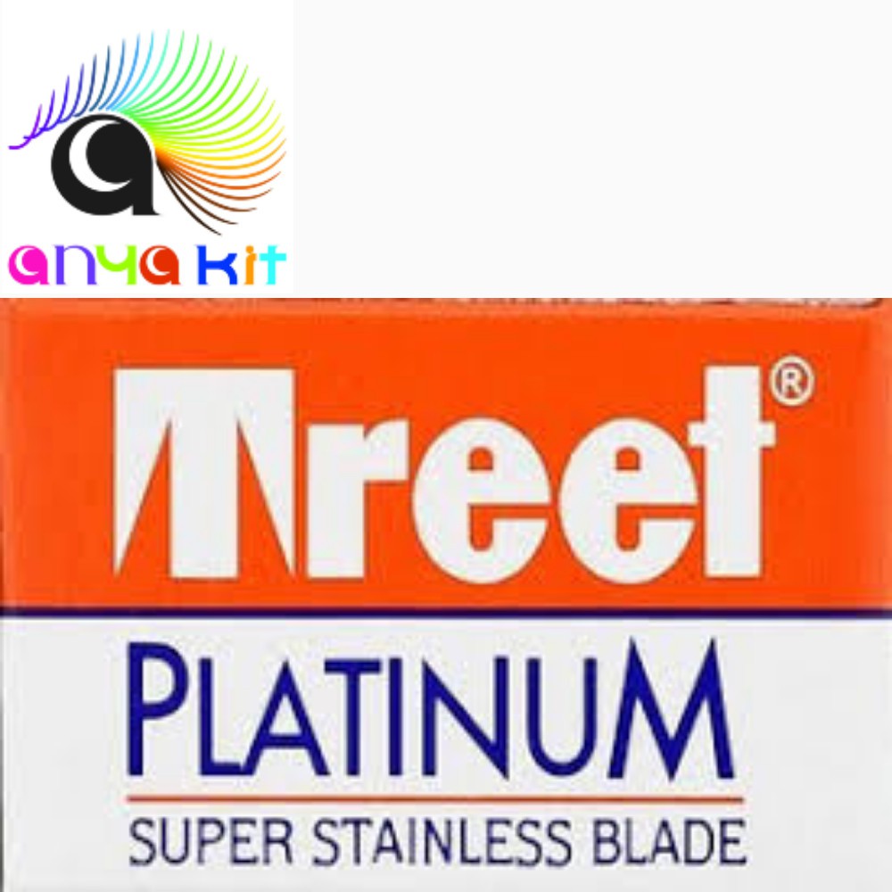 Treet ใบมีดโกนหนวด PLATINUM 1 กล่อง 200 ใบมีด สุดคุ้ม  เพื่อการโกนอย่างสมูทเกลี้ยงเกลา