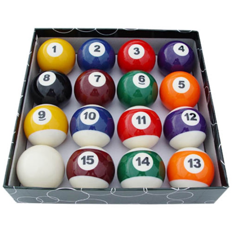 ลูกพูล ลูกผีลาย ลูกสนุ๊กเกอร์ Budget Pool/Snooker Ball Set (16 Balls)