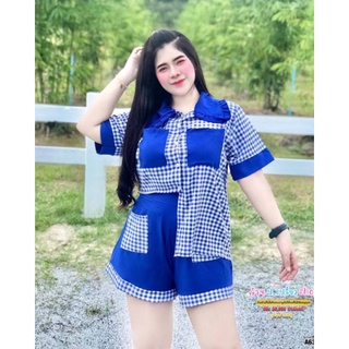 เซทสาวอวบอ้วน💝เซทสก็อตน่ารัก💝อก38-44"