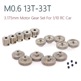 มอเตอร์เกียร์โลหะ M 0 . 6 Pinion Motor Gear 3 . 175 มม . 13 T 14 T 15 T 16 T 17 T 18 T 19 T 20 T 21 T 22 T 23 T 24 T 25-33 T สําหรับรถบังคับวิทยุ