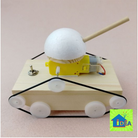 รถถัง DIY งานสิ่งประดิษฐ์วิทยาศาสตร์ ของเล่นวิทยาศาสตร์ ของเล่นDIY
