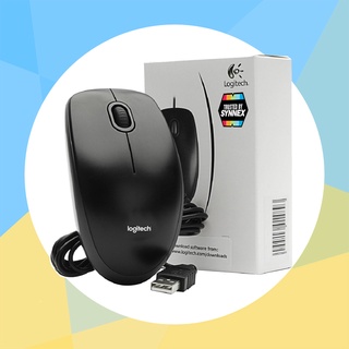 เมาส์มีสาย USB Optical Mouse LOGITECH (B100) ทนมาก ประกัน3ปี