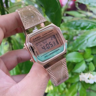 Casio งาน mirror ใหม่ล่าสุด สายเลส Code:W5D010263