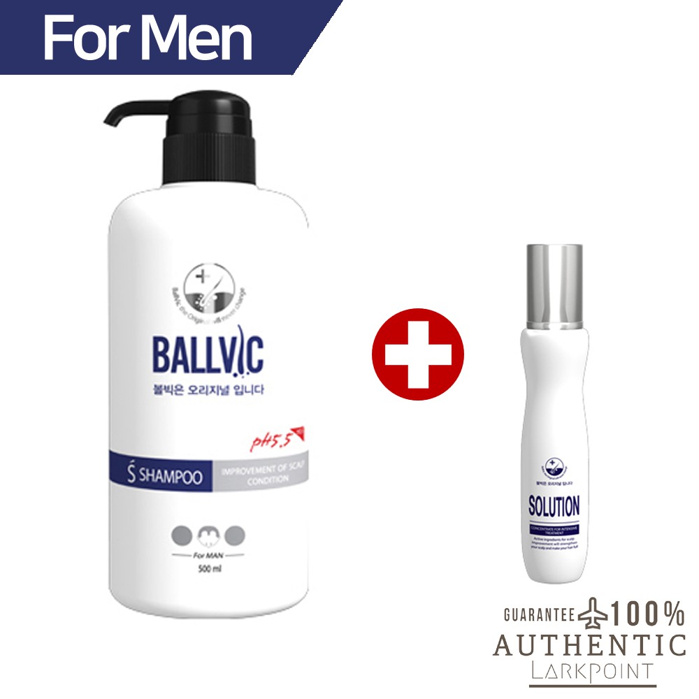[BallVic] S Pack (S Shampoo 500g, S Solution 50g)  / Anti Hair Loss / Hair Care for Man / Korean Brand