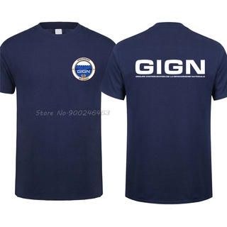 เสื้อยืดผ้าฝ้ายพิมพ์ลายแฟชั่น เสื้อยืด พิมพ์ลายตํารวจ Elite France Elite Gign Raid Bri S แฟชั่นยอดนิยม สไตล์ฝรั่งเศส สํา