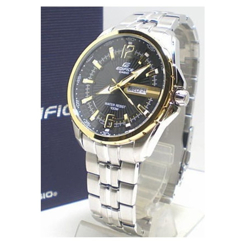Casio Edifice นาฬิกาข้อมือผู้ชาย Silver/Gold สายสแตนเลส รุ่น EF-131D-1A9
