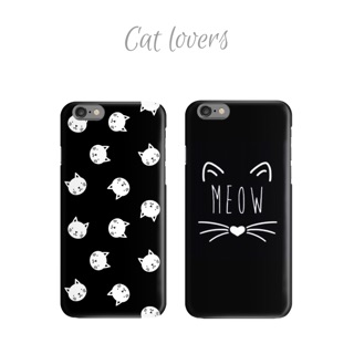 เคสสีดำลายแมว meow มีสองแบบ