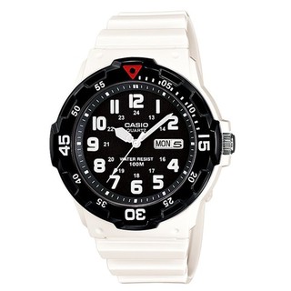 Casio สายเรซิ่น สีขาว รุ่น MRW-200HC-7BV (สินค้าใหม่) ของแท้ 100% ประกัน 1 ปี