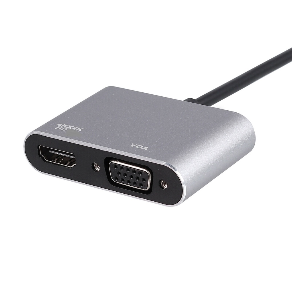 สายต่อมือถือภาพขึ้นจอทีวี Type C to 4K HD+1080P VGA Female Adapter Mac Laptop