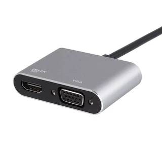 สายต่อมือถือภาพขึ้นจอทีวี Type C to 4K HD+1080P VGA Female Adapter Mac Laptop