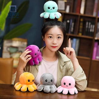 Tiktok ตุ๊กตาปลาหมึกยักษ์ ของเล่นสําหรับเด็ก/【COD】Reversible Flip octopus ของขวัญเด็ก พลิกกลับด้านปลาหมึก พลิกกลับด้านปลาหมึก ตุ๊กตาสัตว์น่ารัก ตุ๊กตาของเล่นตุ๊กตา