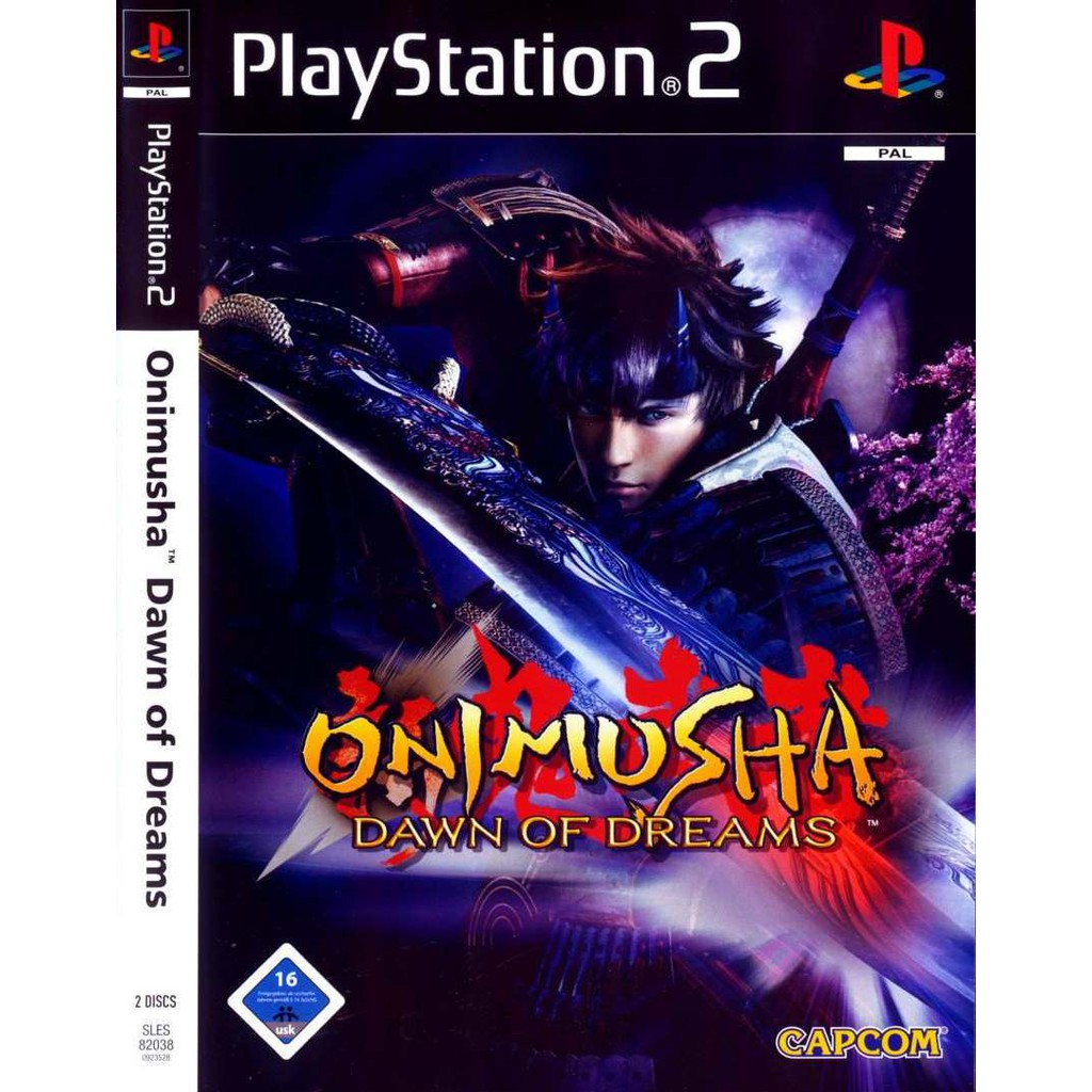 แผ่นเกมส์ Onimusha Dawn of Dreams (มี 2 แผ่น) PS2 Playstation 2 คุณภาพสูง ราคาถูก