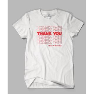 [S-5XL]เสื้อยืด ลาย THANKYOU DISTRO ของแท้