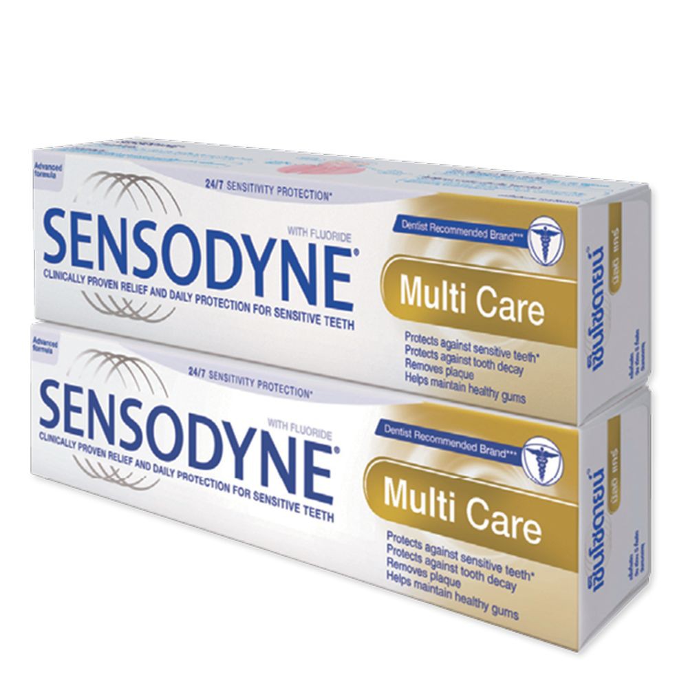 Oral Care 255 บาท Sensodyne Multi Care Toothpaste 100g.×Pack2 ยาสีฟัน เซ็นโซดายน์ มัลติแคร์ 100กรัม×แพ็ค2 Health