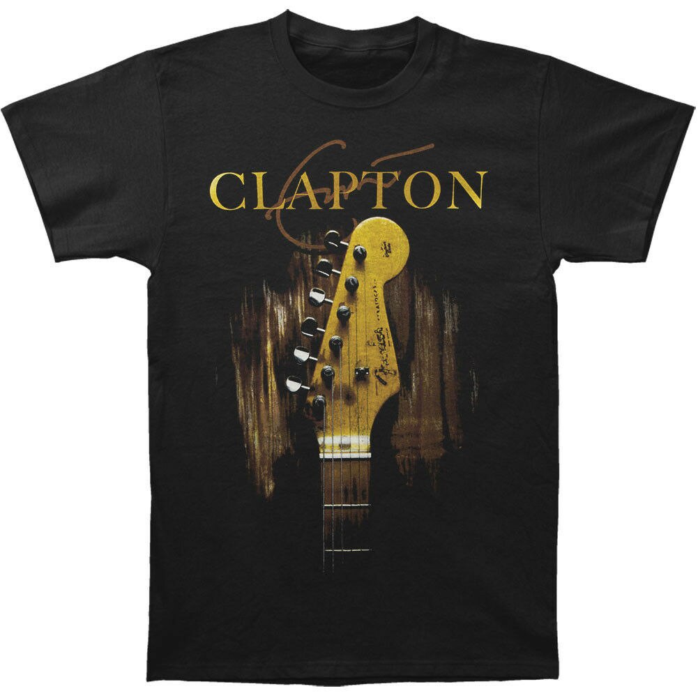GilDan Brand Pure Cotton เสื้อยืดกีตาร์ Eric Clapton Classic ใหม่