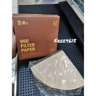 กระดาษกรองกาแฟ V60 Filter Paper Dripper 100 ชิ้น 1-2Cup และ 2-4Cup-ของมีพร้อมส่ง-