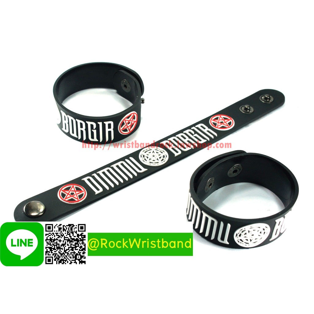 DIMMU BORGIR ขายริสแบนด์  DGR351NA Wristband กำไลข้อมือวงร็อค