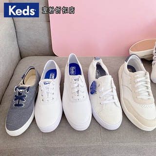 Keds รองเท้าผ้าใบลําลอง พื้นหนา สีขาว แฟชั่นฤดูใบไม้ร่วง 2021