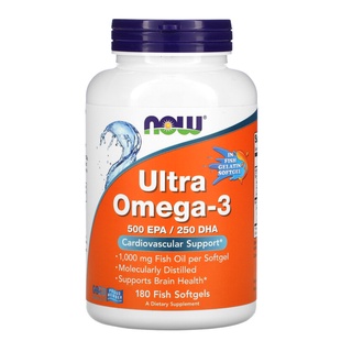 Now Foods, Ultra Omega-3 500 EPA / 250 DHA ,180 Softgels