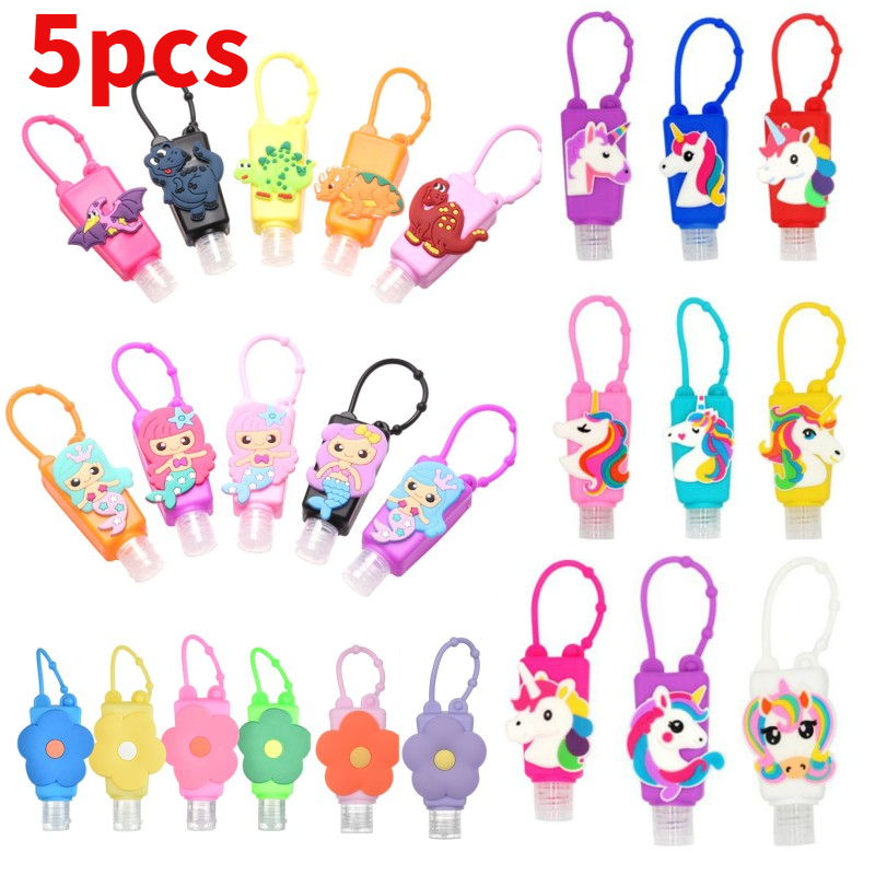 5 ชิ้น ยูนิคอร์น เมเมด ไดโนเสาร์ เด็ก ที่วางเจลล้างมือ ขวดเจลล้างมือ ที่วางขวด เจลล้างมือ ที่วางขวด การ์ตูน ของขวัญ
