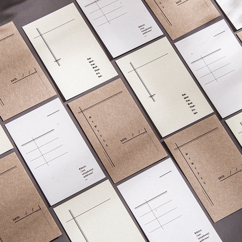 ENWEI 30Pcs/Set Letter Garden Series Vintage Sticky Note Memo Note Paper for Journal Scrapbooking De