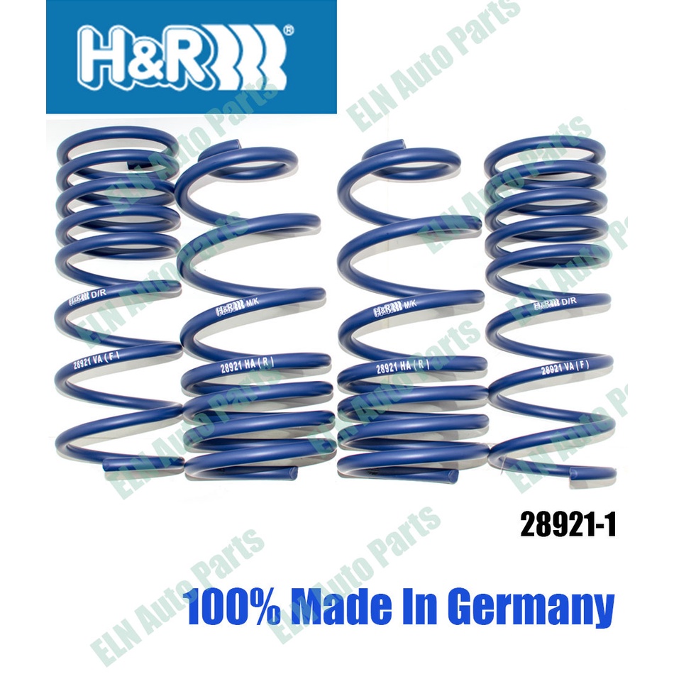 H&R สปริงโหลด (lowering spring) NISSAN March K13 ปี 2010 เตี้ยลง หน้า 35มม.หลัง 20 มม.**ต้องการติดตั