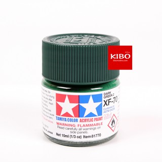 สีสูตรน้ำ TAMIYA XF-70 Dark Green 2 (10 Ml)