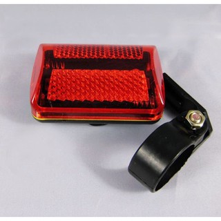 ไฟจักรยาน ไฟท้ายรถจักรยาน LED หลอดไฟพลาสติกกันน้ํา สีแดง ใส่ถ่าน ขนาด 6 x 4 cm 5 LED Super bright LED