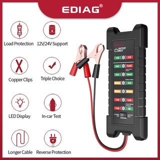 【Same Day Delivery】KINGBOLEN- EDAIG BM310 Car Digital Alternator/Battery Tester Auto Checker Alternator 12V BM310 6LED Lights Display for Car Vehicle Motorcycle