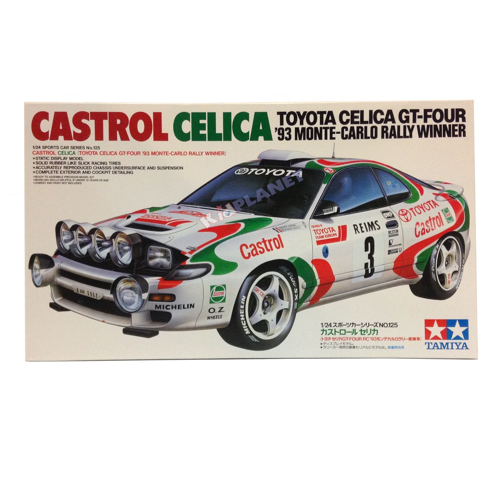 24125 1/24 CASTROL CELICA TOYOTA CELICA GT-4 '93 MONTE-CARLO RALLY WINNER