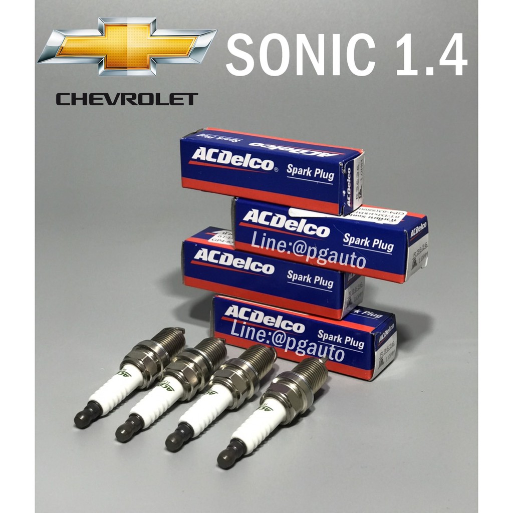 ACDELCO หัวเทียน เชฟโรเลตโซนิค CHEVROLET SONIC เครื่อง 1.4 L (1ชุด=4ตัว) / รูปจริง