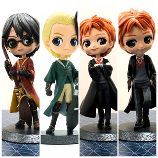 ของเล่น โมเดล แฮร์รี่ พอตเตอร์ Q posket Harry Potter ใช้ไม้กวาด/Fred Weasly / George Weasly/Draco Malfoy โมเดลของขวัญของ