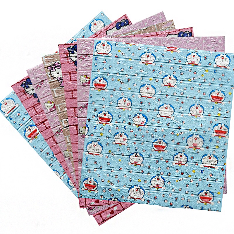 ผนัง3Dมีกาวในตัว พร้อมส่ง ขนาด 35x15ซม.สติกเกอร์ตกแต่งผนัง wallpaper 3d wallpaperstiker