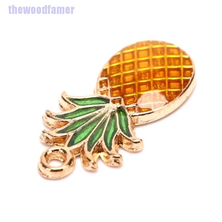 【TER】จี้รูปสับปะรด อัลลอย สําหรับทําเครื่องประดับ DIY 10 ชิ้น ต่อชุด