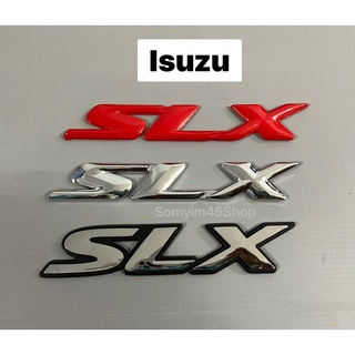 #LOGO โลโก้ #SLX (ISUZU)ขนาด 16x3cm ติดรถยนต์ #สติ๊กเกอร์ติดรถยนต์ #เพลทแต่งรถ#Logo Sticker